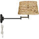 Eleanor 13 inch 100.00 watt Matte Black Adjustable Sconce Wall Light 